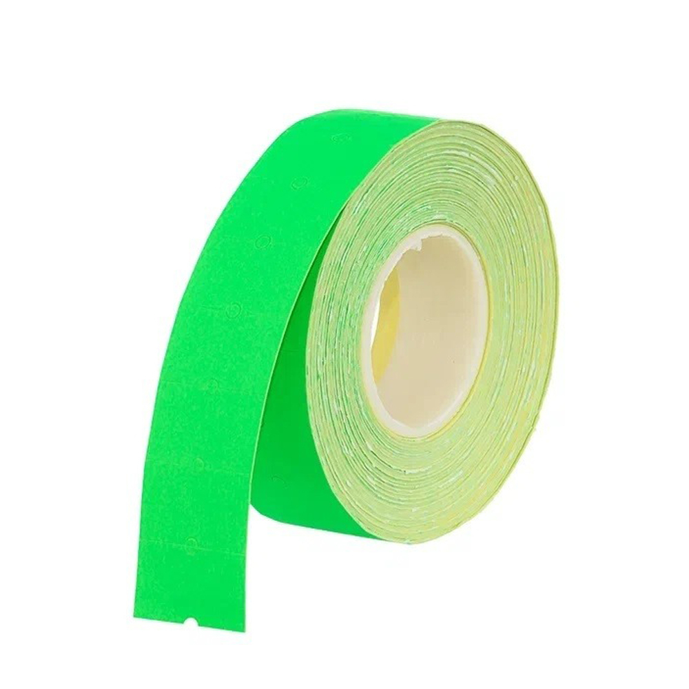 Ценник Basir клейкий, размер 21*12 мм, зелёный, 1000 шт в рулоне