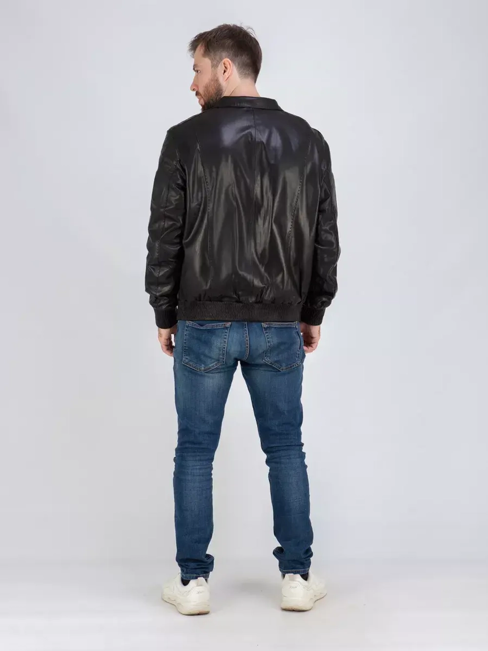 Куртка кожаная демисезонная Турция