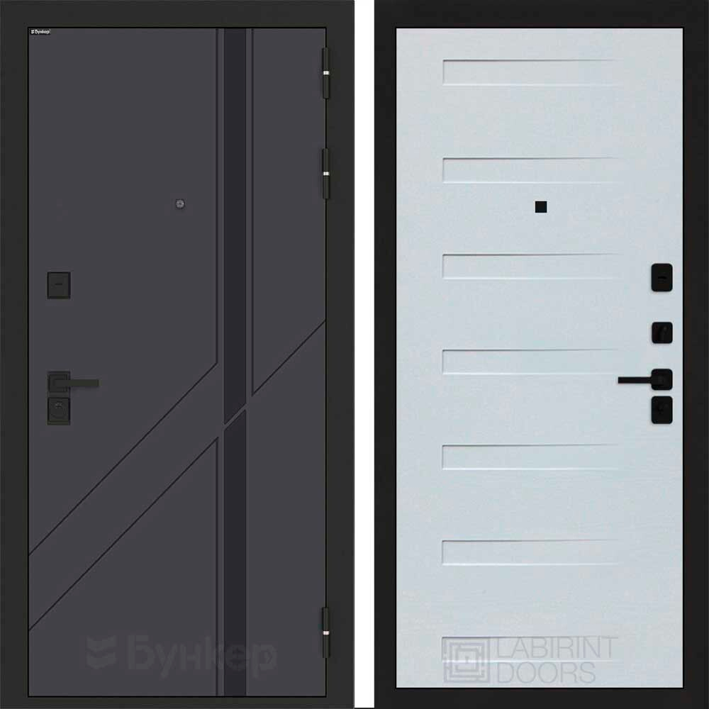 Входная дверь Бункер BN-12 - 14 Дуб кантри белый горизонт