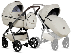 Детская коляска Tutis Uno 5 Plus Leather collection 2 в 1 1402168 Black Sesame