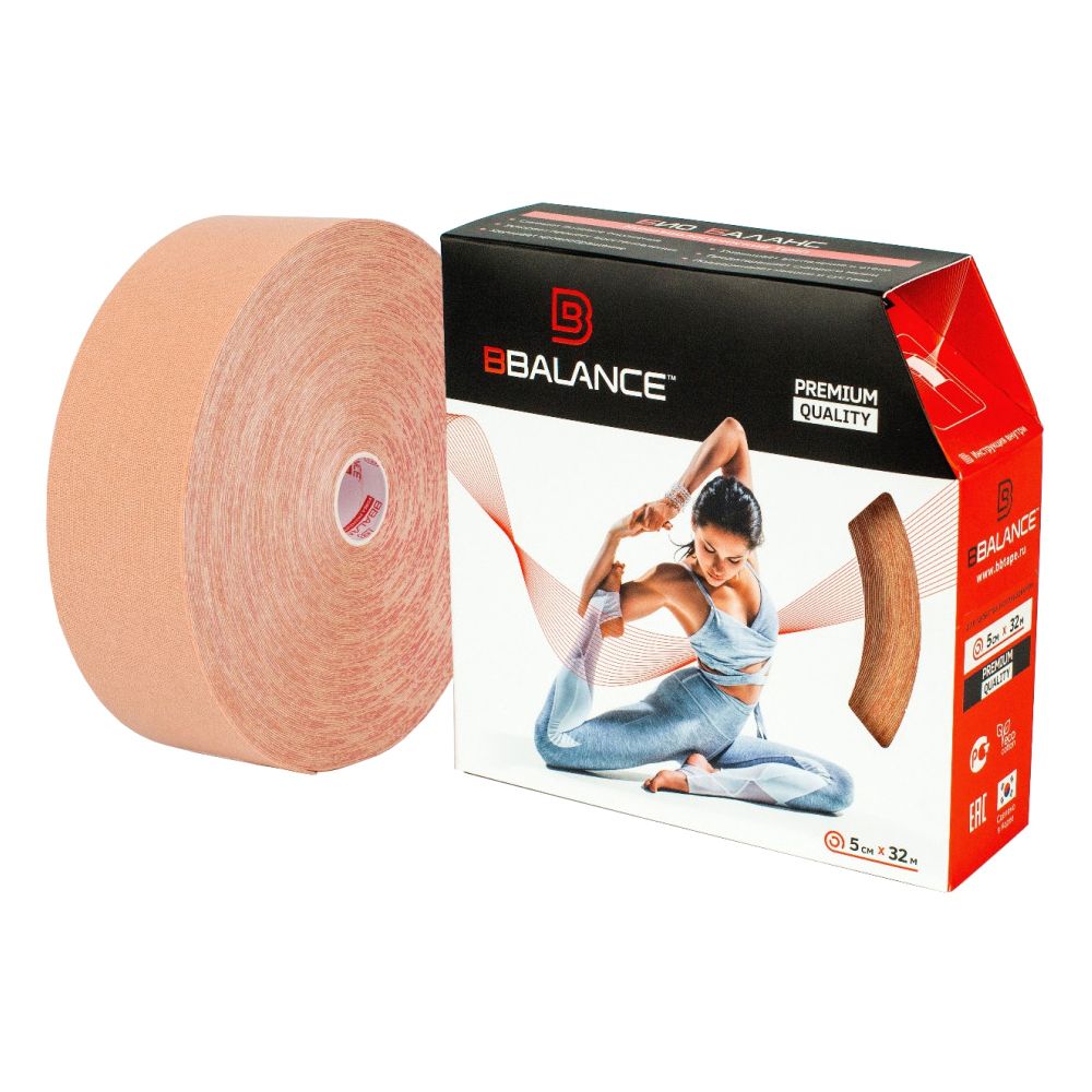 BBTape Kinesio бежевый 5 см 32 м