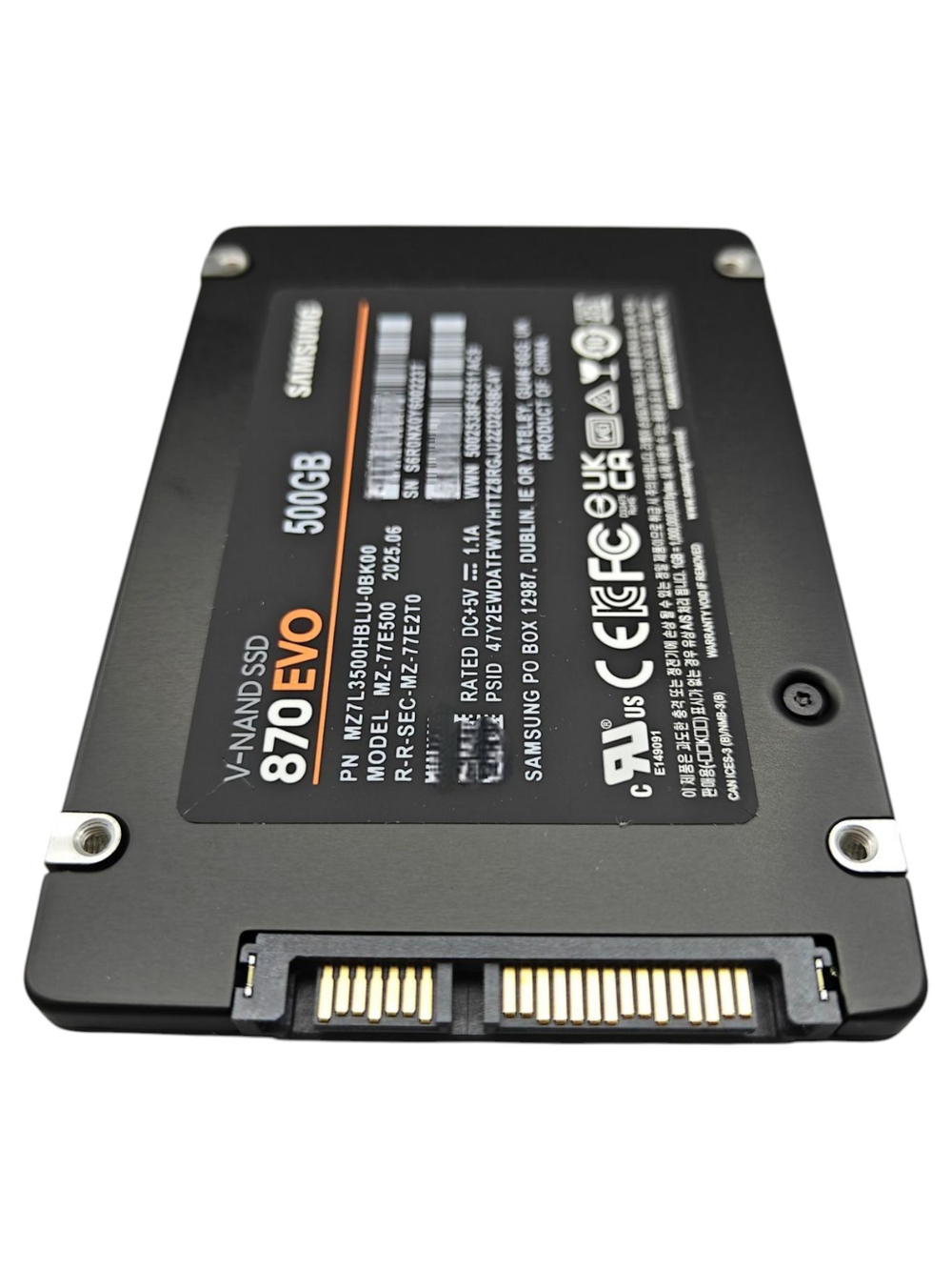 Samsung 870 EVO 250 ГБ Внутренний SSD-диск 2.5" SATA (MZ-77E250BW)