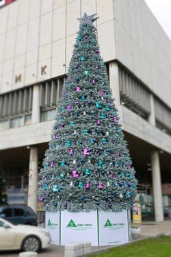 Уличная елка Уральская изумрудная 10 м., каркасная, ПВХ, Green Trees (GT10URPVCBL)