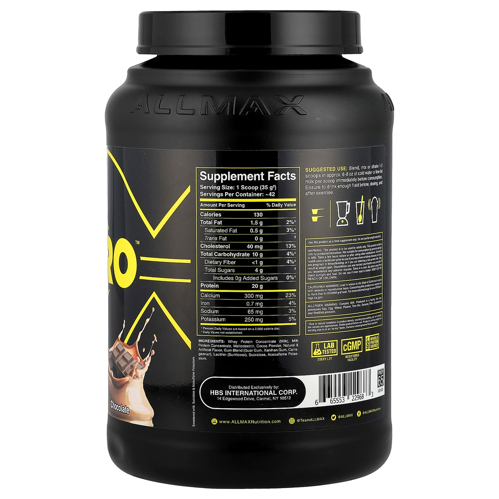 ALLMAX, Sport, ALLPRO Advanced Protein, с шоколадом, 1453 г (3,2 фунта)
