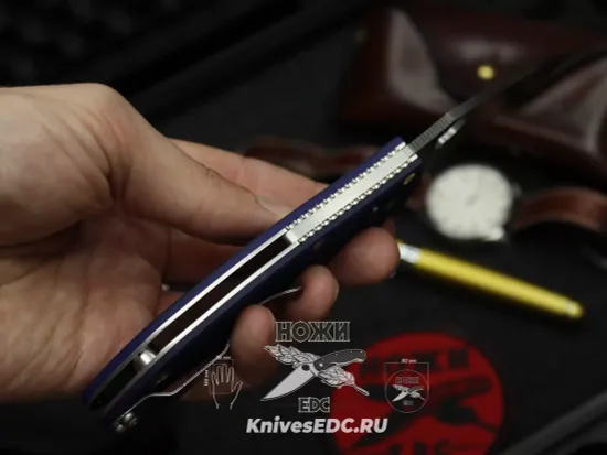 Складной нож Spyderco Manix 2 101GPDBL2 c клинком из стали CPM-S110V, рукоять G10