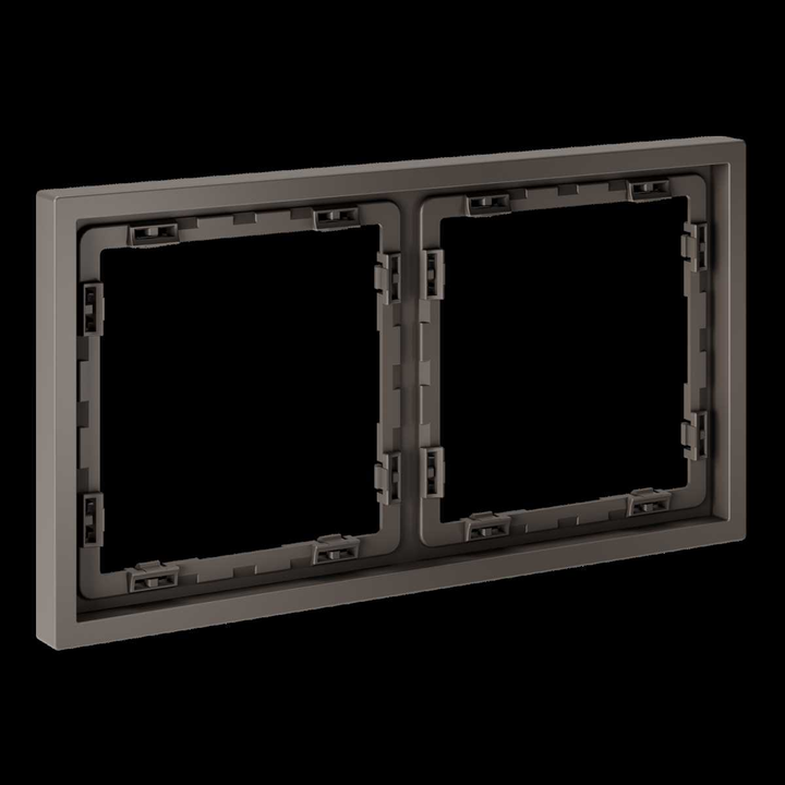 Рамка пластиковая S70 на 2 пост, (капучино) Voltum VLS100214