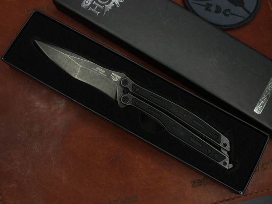 Нож-бабочка НОКС "Эльф" (черный) 204-500401