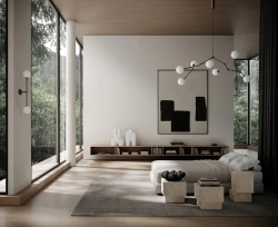 Поднос 101 Copenhagen Bloom Tray, Big, Black, черный