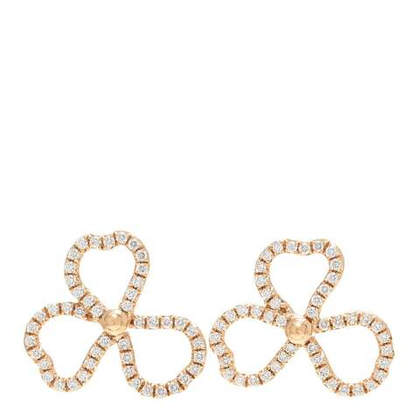 Серьги из жёлтого золота с бриллиантами, Tiffany 💎Open Flower. В наличии