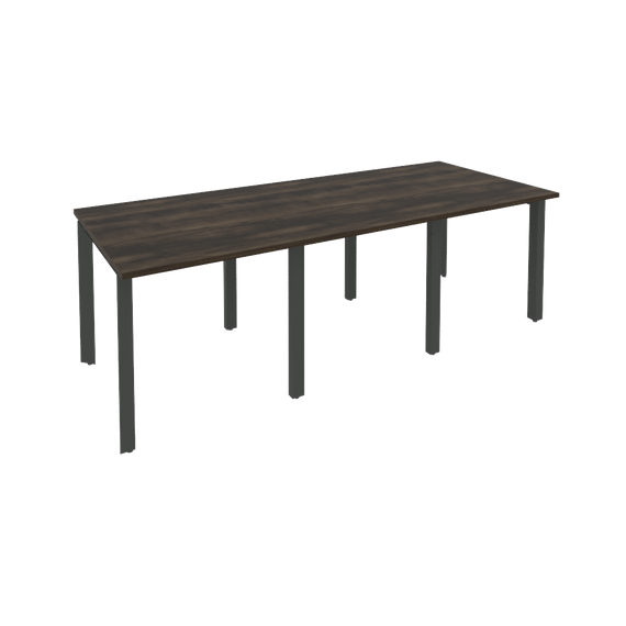 Onix Стол переговорный O.MP-PRG-3.0 Дуб Мали/Металл Антрацит 2340*980*750