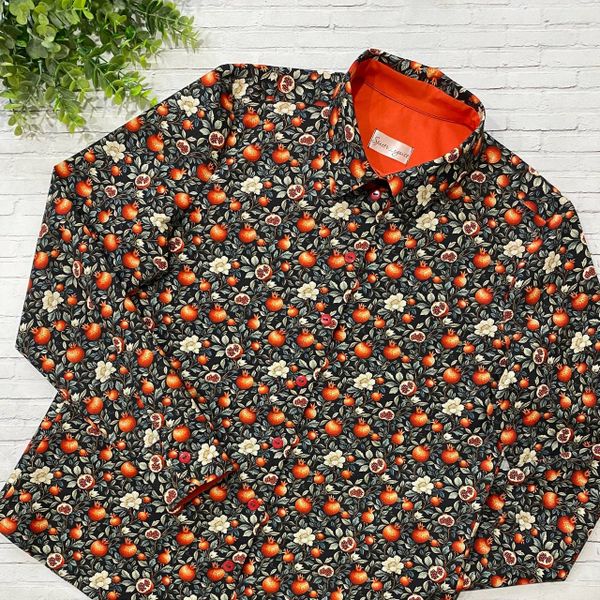 ПРЕДЗАКАЗ, ГРАНАТ С ЦВЕТКОМ, 100% хлопок, ширина 110 см 5