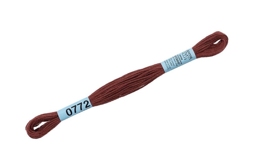 Мулине "Gamma", 100% хлопок, 8 м, №0772