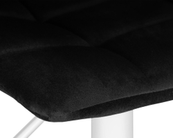 Стул барный DOBRIN TAILOR WHITE, черный велюр (MJ9-101)