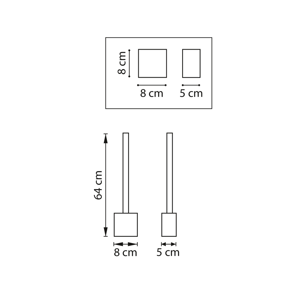 739613 Бра PALLA 20W LED 731LM ЗОЛОТО 3000-6000K