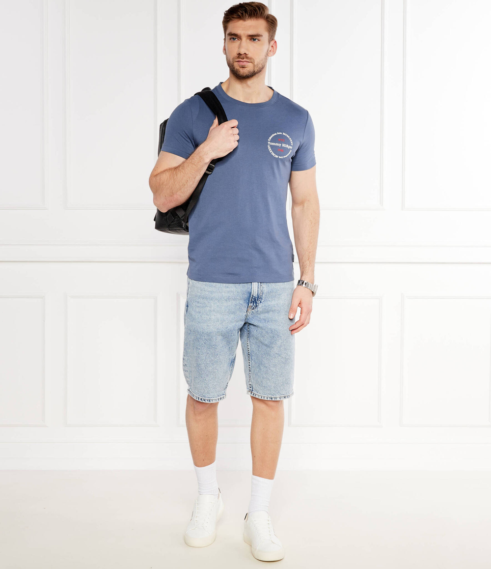 Футболка Tommy Hilfiger - индиговой(MW0MW34390)