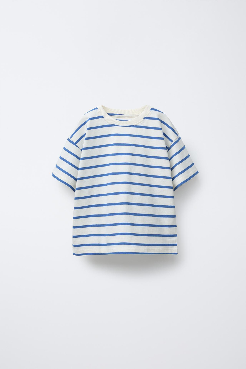 ZARA НАБОР ИЗ 2 ФУТБОЛОК В ПОЛОСКУ, СИНИЙ