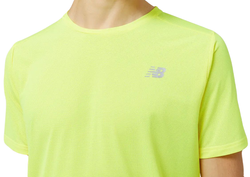 Теннисная футболка New Balance Accelerate Short Sleeve - Yellow