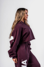 Худи Oversized Hoodie OWN YOUR POWER 433 Бордовый