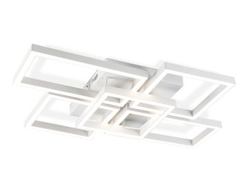 Потолочный светодиодный светильник с пультом 90W 3000K-6400K FA1011/4+1 WH белый Acrylica Disk Ambrella