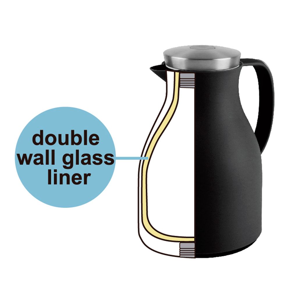 Термокувшин Keep Heat, 1,5 л, черный