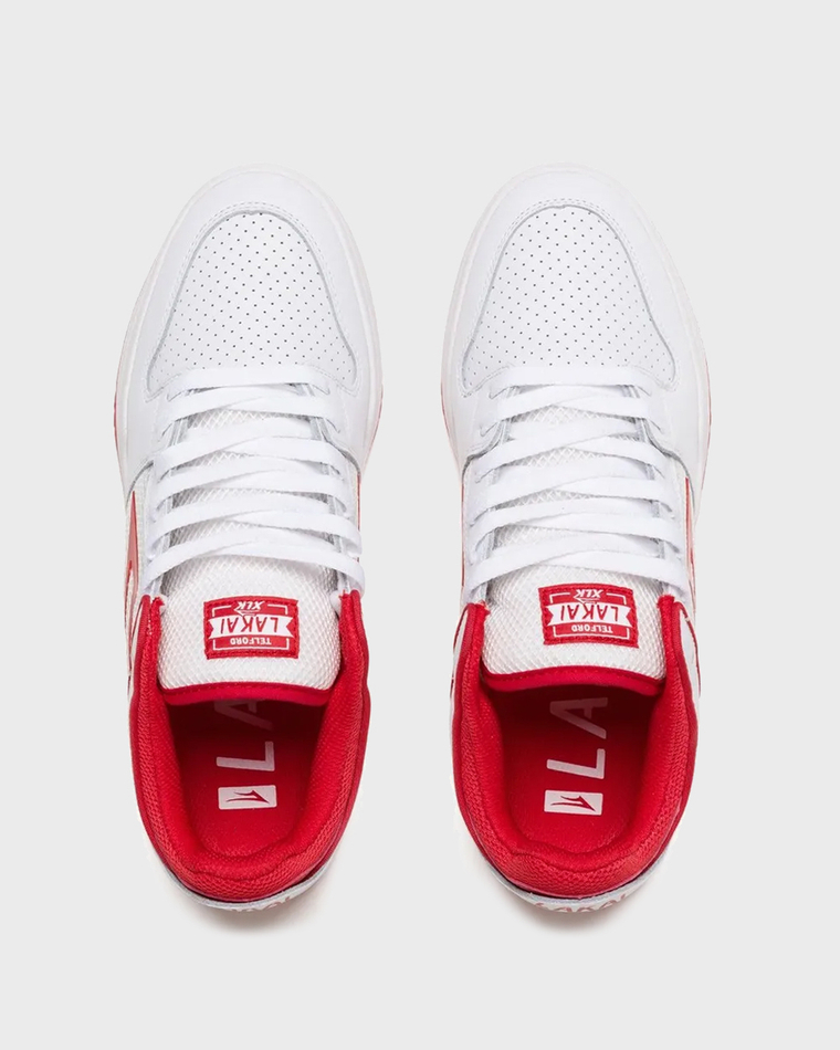 Кеды Lakai Telford Low: White/Red Suede (EG)
