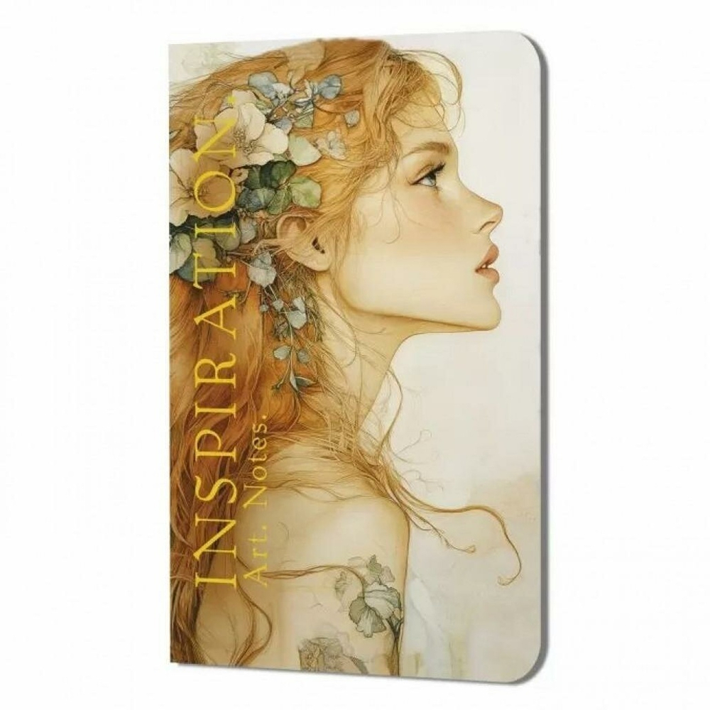 Блокнот 130х210мм. 32л. "Inspiration. Art. Notes. Россетти. Девушка с цветами в волосах" (Контэнт)