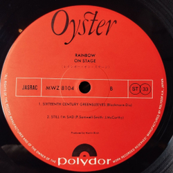 Винтажная виниловая пластинка LP Rainbow On Stage (Japan 1977) (No Obi) Man On The Silver Mountain