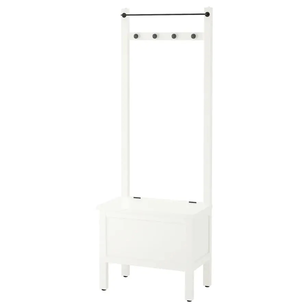 Комбинация для ванны - IKEA HEMNES, 64х37х173 см, белый, ХЕМНЭС ИКЕА