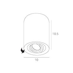 Точечный накладной светильник Arte Lamp