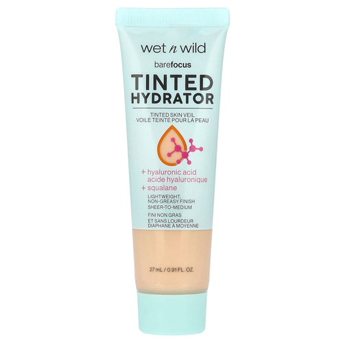 wet n wild, Barefocus, увлажняющее средство с тонирующим эффектом, 1114063 легкое средство, 27 мл (0,91 жидк. унц.)