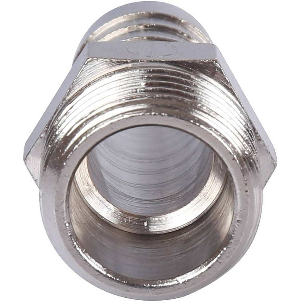 Штуцер с наружной резьбой STOUT SFT 0067 - 1/2" x 16 мм (латунь никелированная)