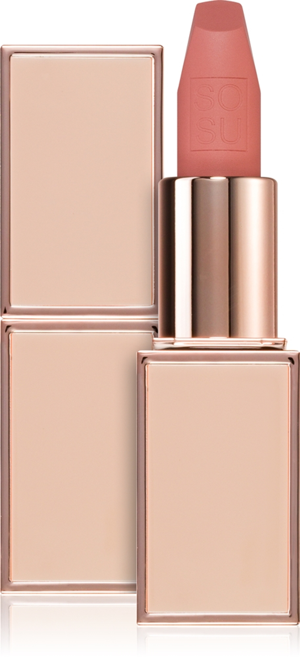 SOSU Cosmetics Matte Lipsticks - Матовая помада оттенок Naive Nude, 3 g