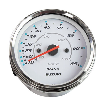 Спидометр Suzuki 4", 120 км/ч, 65 узлов, белый