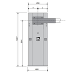 G6000 Classico комплект шлагбаума размеры
