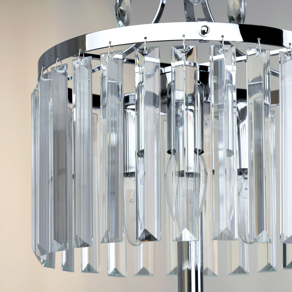 Citilux Инга CL335831 Настольная лампа хрустальная Хром