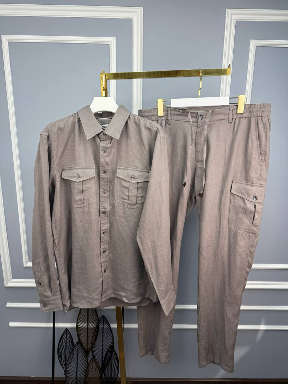 Льняной костюм Brunello Cucinelli