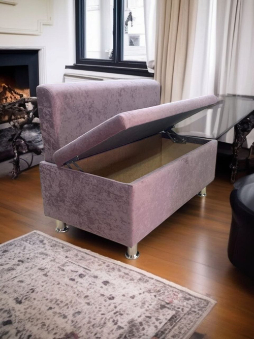 Диван Мини антивандальный флок Lilac