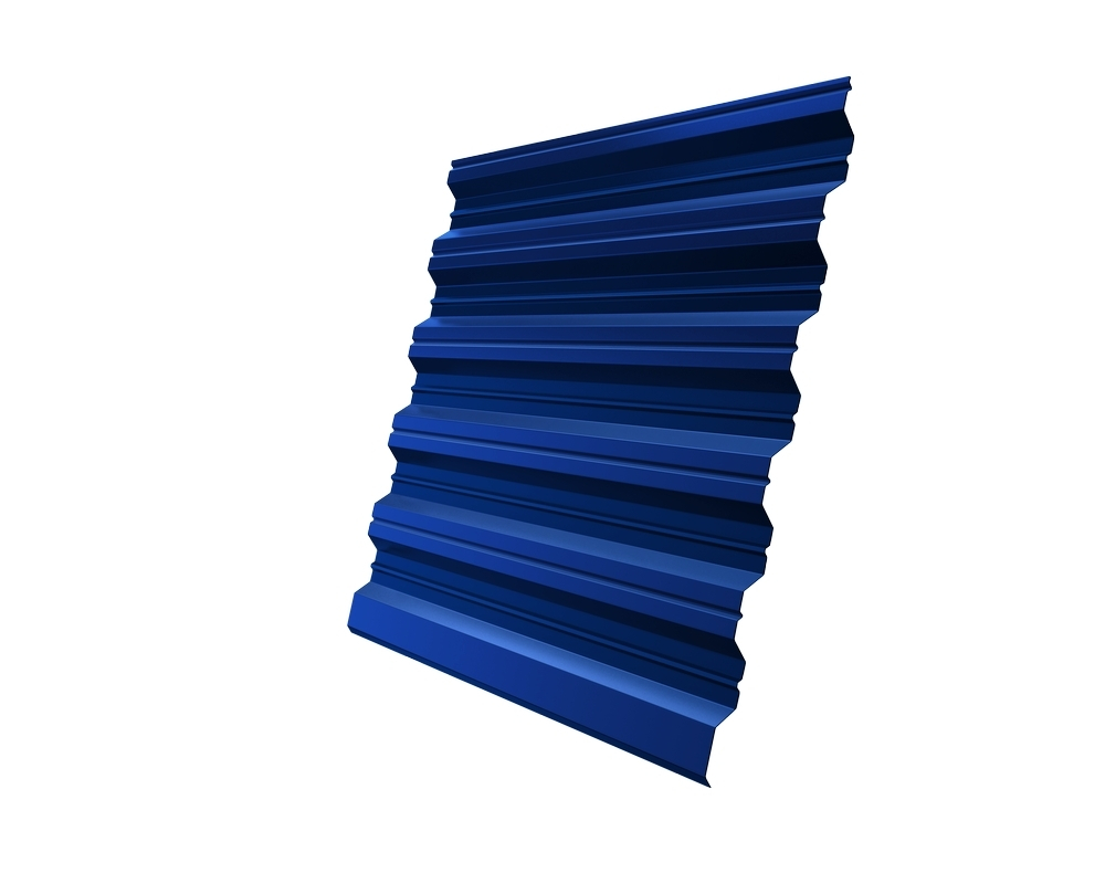 Профнастил окрашенный С8 0,5 x 1150/1200 x 6000 RAL 5005 синий