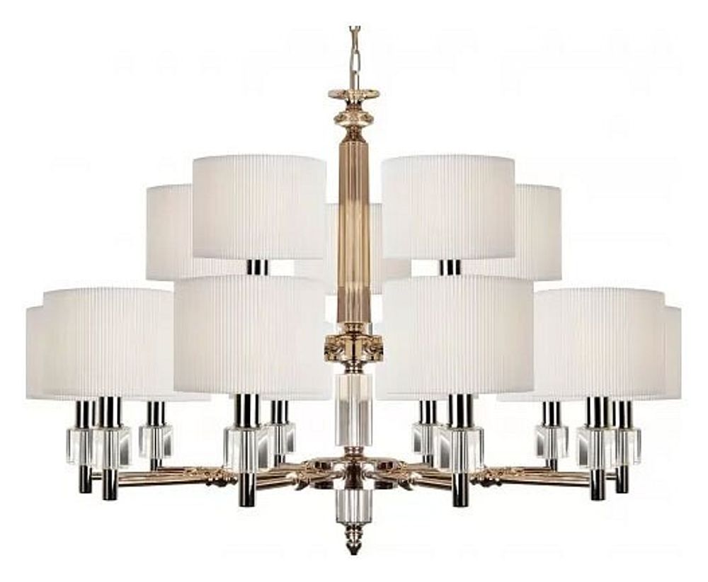 Подвесная люстра iLamp Alexa P2404-10+5 Nickel