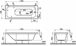 Ванна акриловая Vitra OPTIMUM NEO 64530001000 170x70