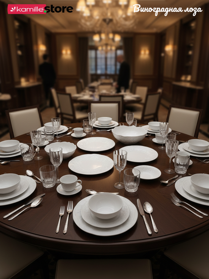 Блюдо на ножке 30,5х9,5 см. Виноградная лоза