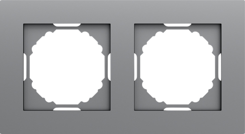 Рамка 2-я, матовый серый, серия A07