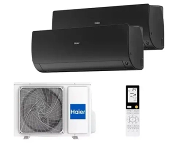 Мульти сплит-система Haier на 2 комнаты (20+20 кв.м.) FLEXIS Black
