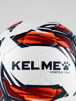 Футбольный мяч KELME Vortex 19.3 (32 Panels) (White/Red)