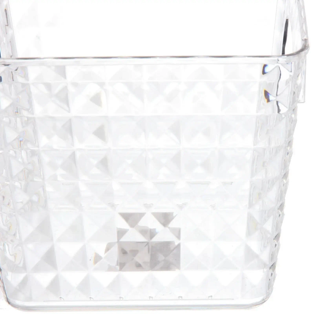 Корзина - органайзер для хранения «СКРЭДДИ», прозрачная, 15.3*15.3*13.5см (пластик АВС)