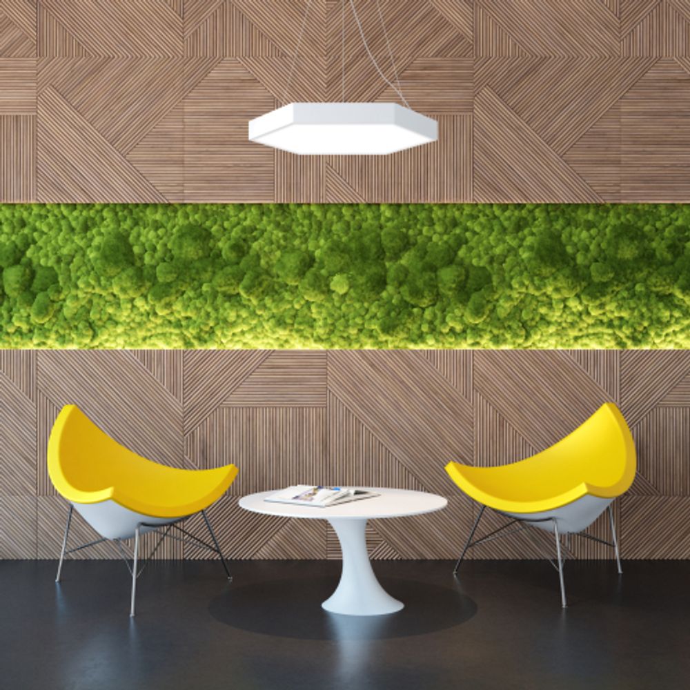 Светильник LED ЭРА Geometria SPO-122-W-40K-066 Hexagon 66Вт 4000К 5300Лм 800*800*80 белый подвесной драйвер внутри | Декоративные светильники Geometria