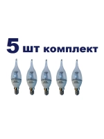 Светодиодная LED лампа CA37 6W E14 тёпл. пр. 5шт