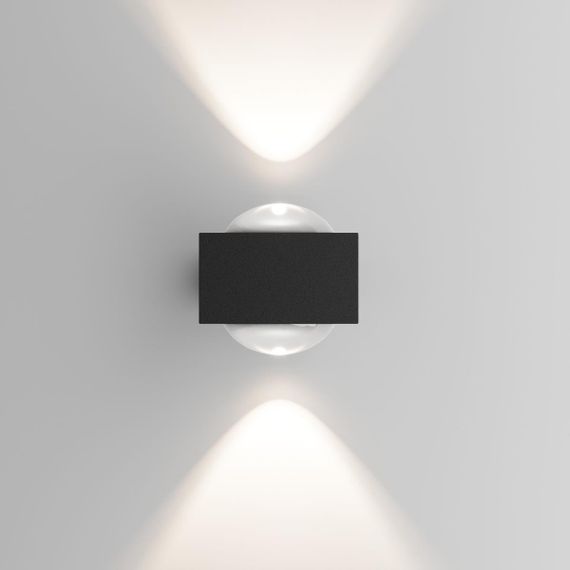 Уличный настенный светильник со светодиодами Elektrostandard Lenses a070458