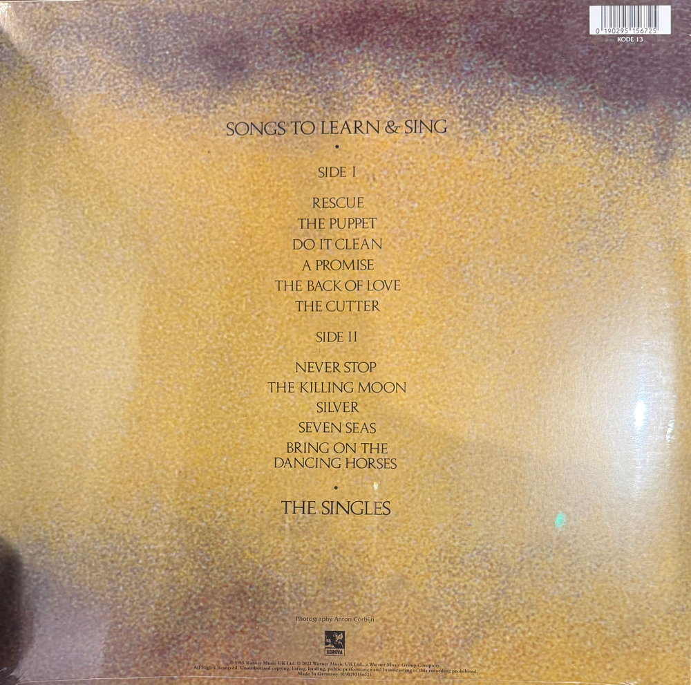 Виниловая пластинка Echo & The Bunnymen ‎– Songs To Learn & Sing LP