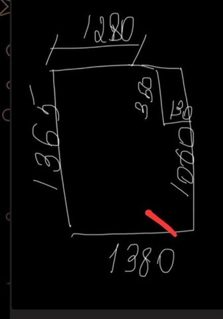 Матовый натяжной потолок 1.9 м2